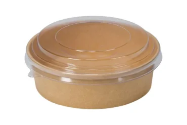 Καπάκι R-PET για Στρογγυλά Σκεύη Kraft 1100 ml. 165mm.