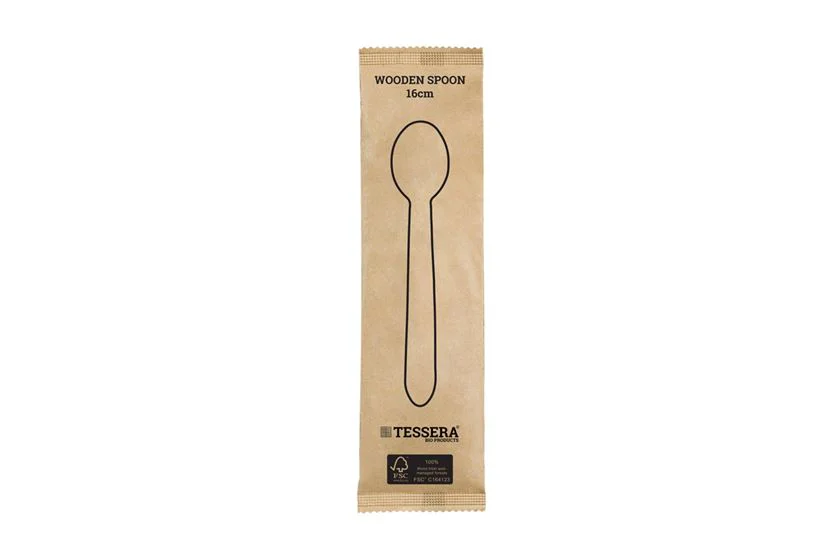 Ξύλινο Κουτάλι FSC® 16 cm. Συσκευασμένο 1/1