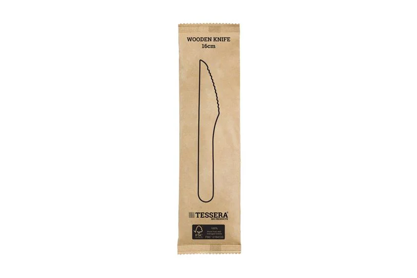 Ξύλινο Μαχαίρι FSC®16 cm. Συσκευασμένο 1/1