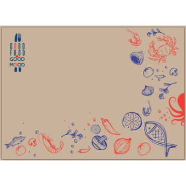 Σουπλά Eco Kraft Θάλασσα 28 x 41 1000 τεμ.