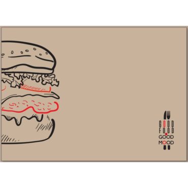 Σουπλά Eco Kraft Burger 28 x 41 1000 τεμ.