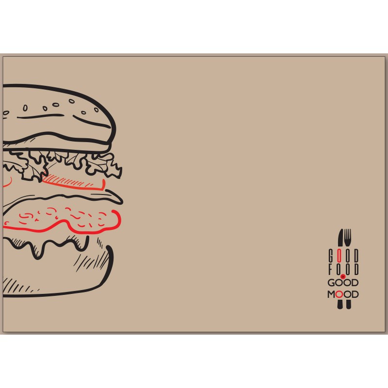 Σουπλά Eco Kraft Burger 28 x 41 1000 τεμ.