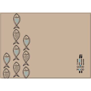 Σουπλά Eco Kraft Fish 28 x 41 1000 τεμ.