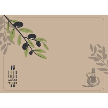 Σουπλά Eco Kraft Olive 28 x 41 1000 τεμ.