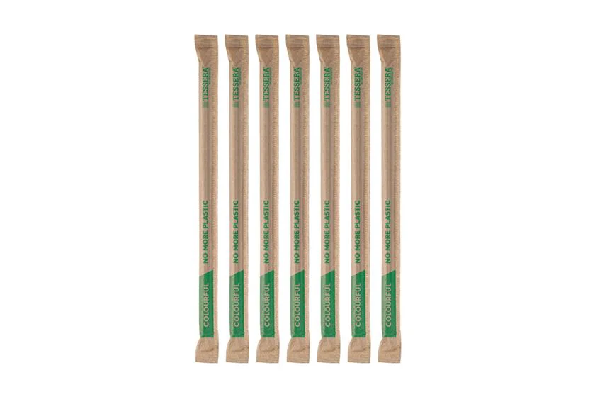 Χάρτινα Καλαμάκια FSC® Σπαστά Πολύχρωμα Ø0.6cm x 21cm Συσκευασμένα 1/1