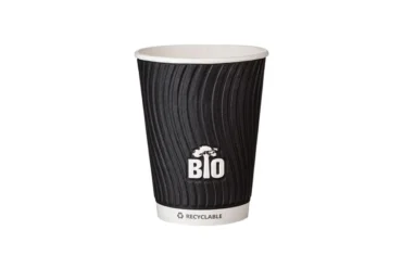 Χάρτινο Aνάγλυφο Waterbased Ποτήρι Black Bio Tree