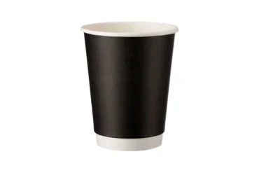 Xάρτινο Matte Mαύρο Ποτήρι Διπλότοιχο 8oz