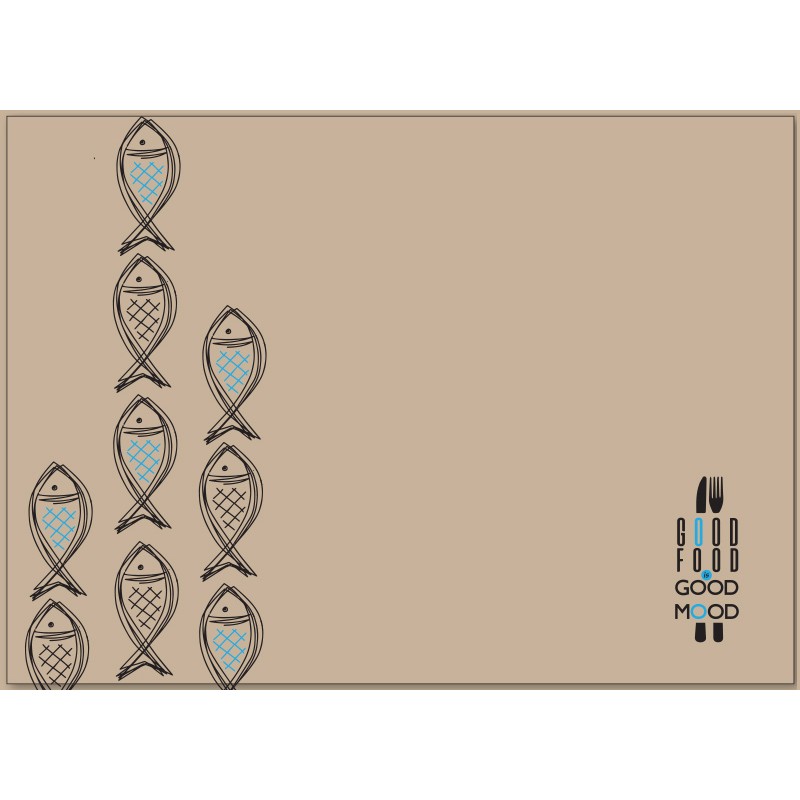 Σουπλά Eco Kraft Fish 28 x 41 1000 τεμ.