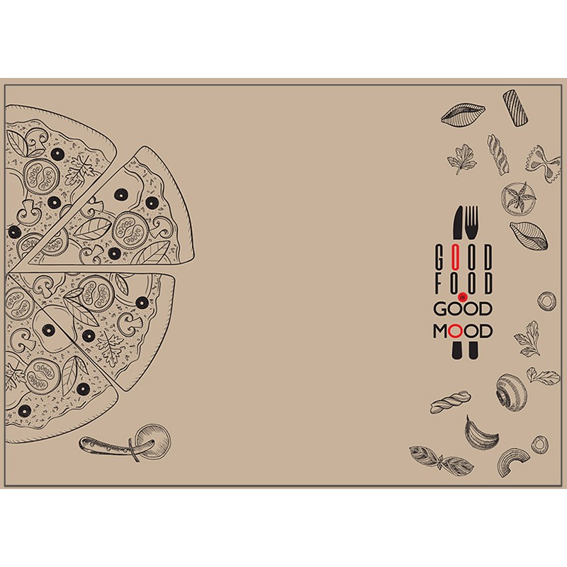 Σουπλά Eco Kraft Pizza 28 x 41 1000 τεμ.