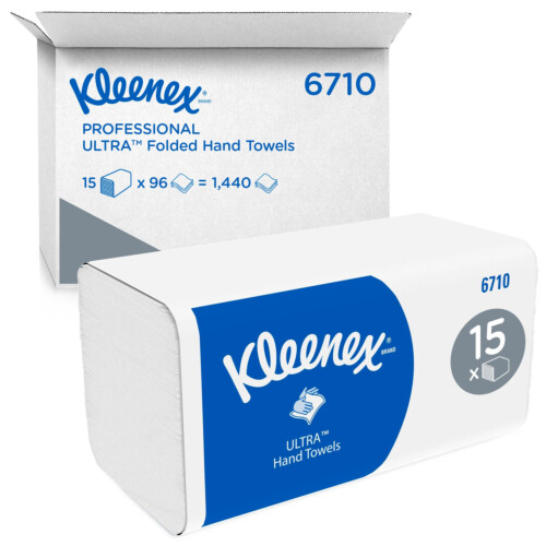 Kleenex® Supersoft Χειροπετσέτα Λευκή 3φυλλη W-Fold 96τεμ