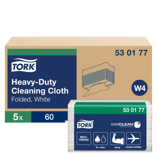 Tork® Heavyduty Βιομηχανικό Πανί Καθαρισμού σε Φύλλα 60τεμ
